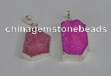 NGP3442 18*25mm - 20*30mm freeform druzy agate gemstone pendants