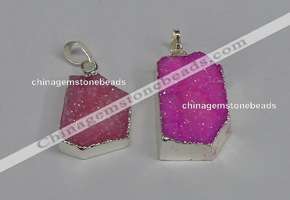 NGP3442 18*25mm - 20*30mm freeform druzy agate gemstone pendants