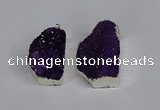 NGP3458 20*30mm - 25*35mm freeform druzy agate pendants wholesale