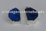 NGP3462 20*30mm - 25*35mm freeform druzy agate pendants wholesale