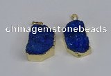 NGP3470 20*30mm - 25*35mm freeform druzy agate pendants wholesale