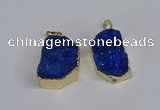 NGP3470 20*30mm - 25*35mm freeform druzy agate pendants wholesale