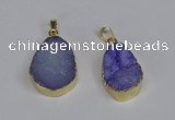 NGP3476 18*25mm - 20*30mm freeform druzy agate gemstone pendants