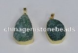 NGP3479 18*25mm - 20*30mm freeform druzy agate gemstone pendants