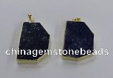 NGP3503 30*40mm - 30*45mm freeform lapis lazuli pendants