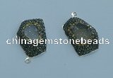 NGP3580 20*30mm - 22*32mm freeform druzy agate pendants