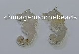 NGP3662 22*58mm - 25*55mm seahorse fossil coral pendants