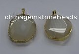 NGP3726 30*40mm - 35*45mm freeform agate gemstone pendants