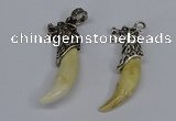 NGP3748 10*40mm - 12*45mm horn wolf tooth pendants wholesale