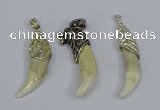 NGP3752 10*40mm - 12*45mm horn wolf tooth pendants wholesale