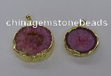 NGP3766 25*35mm - 35*40mm freeform druzy agate pendants