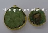 NGP3777 45*50mm - 55*60mm freeform druzy agate pendants