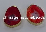 NGP3824 30*40mm - 40*50mm freeform druzy agate pendants