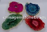 NGP3839 50*65mm - 60*70mm freeform druzy agate pendants