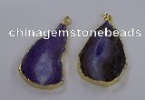 NGP3843 25*65mm - 35*70mm freeform agate gemstone pendants