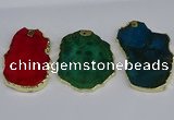 NGP3886 45*55mm - 50*60mm freeform agate gemstone pendants