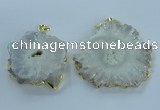 NGP3890 35*45mm - 50*60mm freeform druzy agate pendants