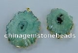 NGP3895 35*45mm - 50*60mm freeform druzy agate pendants