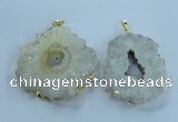 NGP3898 55*65mm - 65*80mm freeform druzy agate pendants