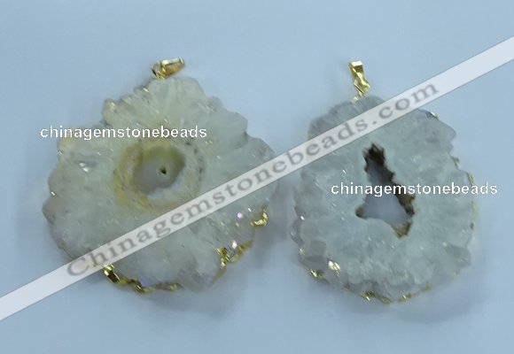 NGP3898 55*65mm - 65*80mm freeform druzy agate pendants