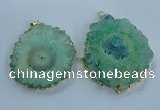 NGP3904 55*65mm - 65*80mm freeform druzy agate pendants