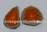 NGP3909 45*60mm - 55*65mm freeform druzy agate pendants wholesale