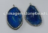 NGP3914 45*60mm - 55*65mm freeform druzy agate pendants wholesale