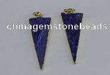 NGP3984 20*48mm - 25*50mm triangle druzy agate pendants wholesale