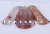 NGP40 Fashion red quartz gemstone pendants set jewelry wholesale