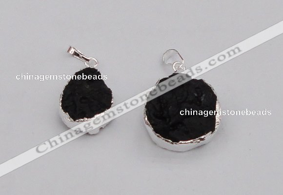 NGP4066 18*25mm – 25*30mm freeform Tektite pendants wholesale