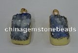 NGP4236 18*25mm - 18*28mm rectangle druzy quartz pendants wholesale