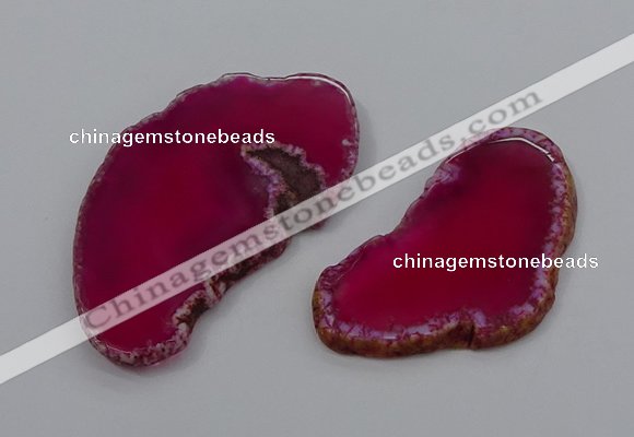 NGP4249 30*50mm - 45*75mm freefrom agate pendants wholesale