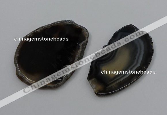 NGP4252 30*50mm - 45*75mm freefrom agate pendants wholesale