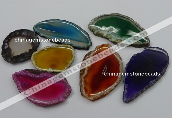 NGP4264 35*50mm - 45*80mm freefrom agate pendants wholesale