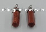 NGP5006 8*30mm sticks goldstone pendants wholesale