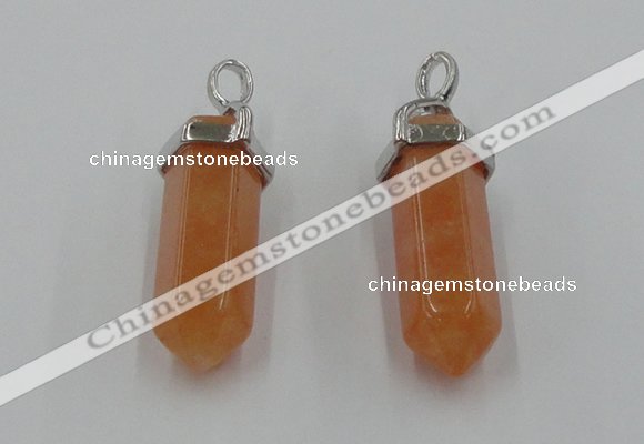 NGP5008 8*30mm sticks red aventurine pendants wholesale