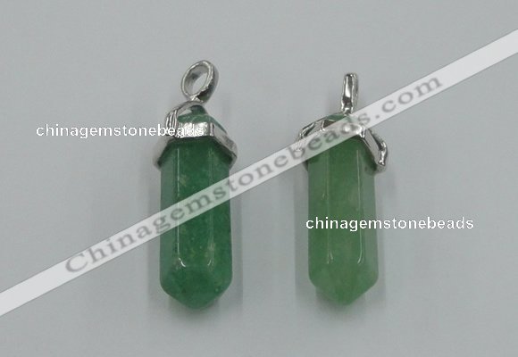 NGP5009 8*30mm sticks green aventurine pendants wholesale