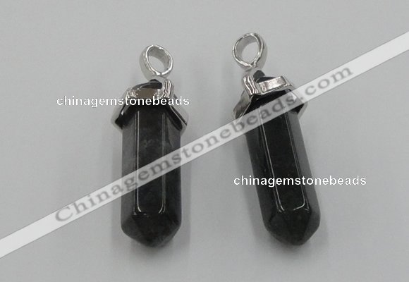 NGP5013 8*30mm sticks moss agate gemstone pendants wholesale