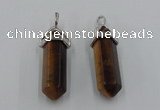 NGP5016 8*30mm sticks yellow tiger eye pendants wholesale