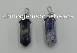 NGP5018 8*30mm sticks sodalite gemstone pendants wholesale