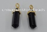 NGP5032 8*30mm sticks blue goldstone pendants wholesale