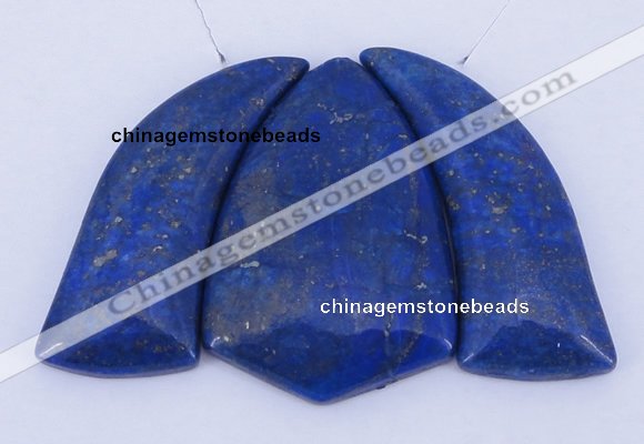 NGP51 Fashion lapis lazuli gemstone pendants set jewelry wholesale