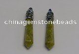 NGP5407 10*65mm sticks unakite gemstone pendants wholesale