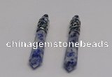 NGP5408 10*65mm sticks sodalite gemstone pendants wholesale