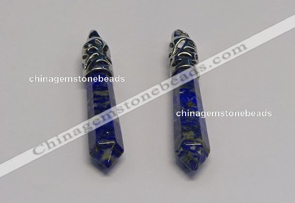 NGP5409 10*65mm sticks lapis lazuli gemstone pendants wholesale