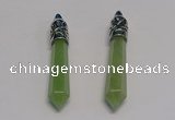 NGP5415 10*65mm sticks green aventurine pendants wholesale