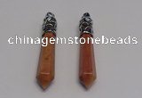 NGP5416 10*65mm sticks red aventurine pendants wholesale