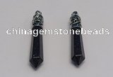 NGP5425 10*65mm sticks blue goldstone pendants wholesale