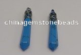 NGP5427 10*65mm sticks blue turquoise pendants wholesale