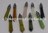 NGP5434 10*65mm sticks mixed gemstone pendants wholesale